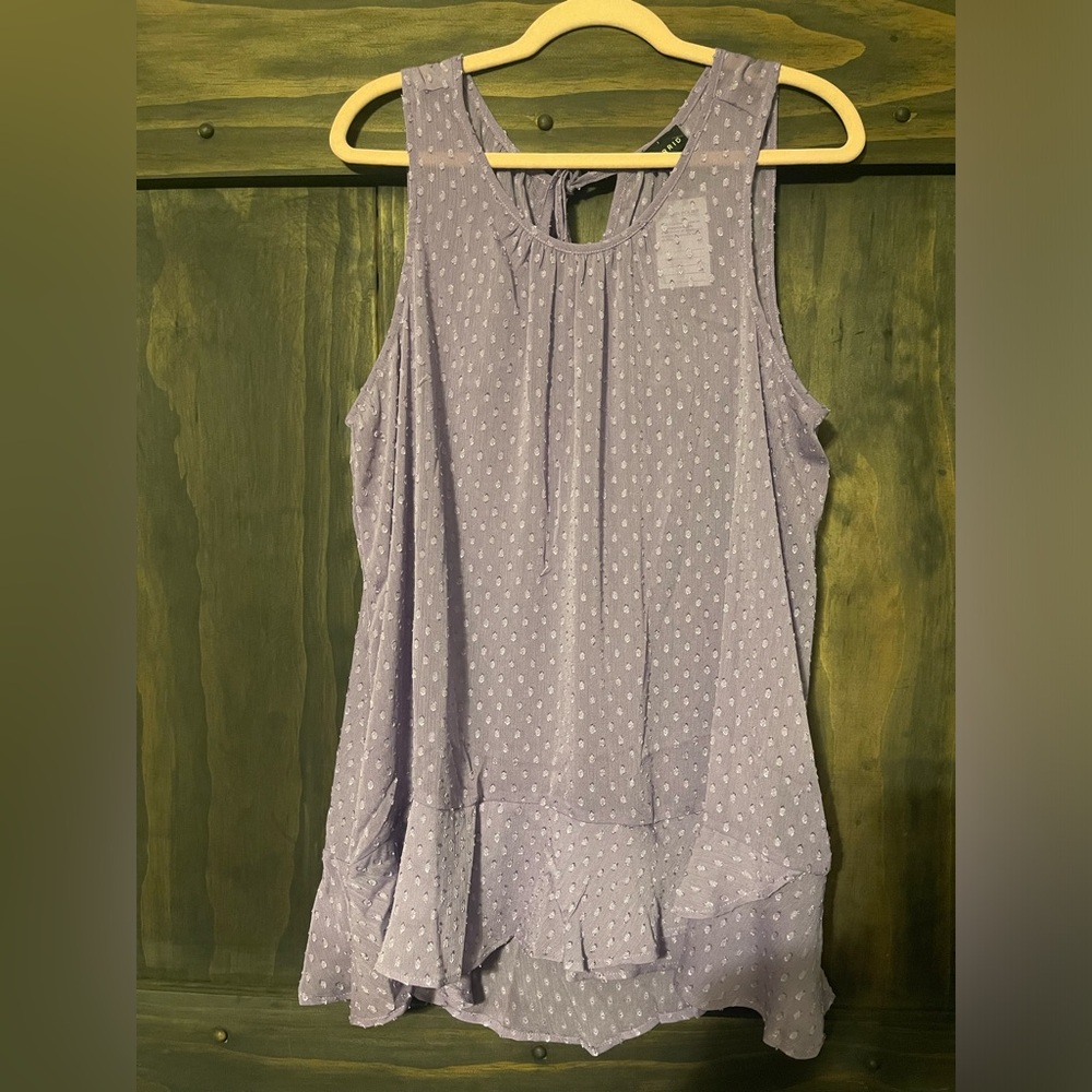 Pullover Ruffle Bottom Top